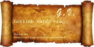 Gotlieb Valéria névjegykártya